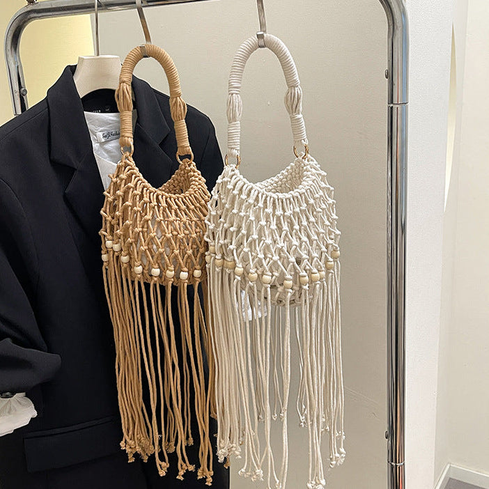 Woven Tassel Bag