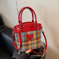 Brenda Plaid Handbag