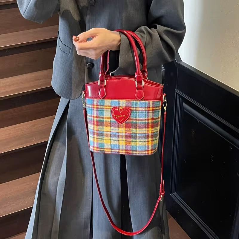 Brenda Plaid Handbag