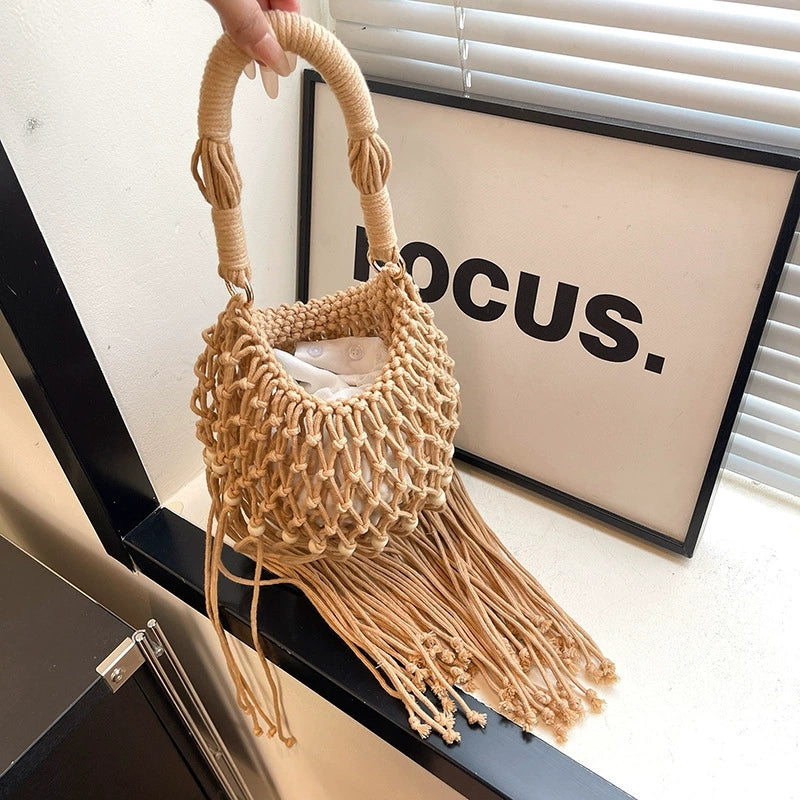 Woven Tassel Bag