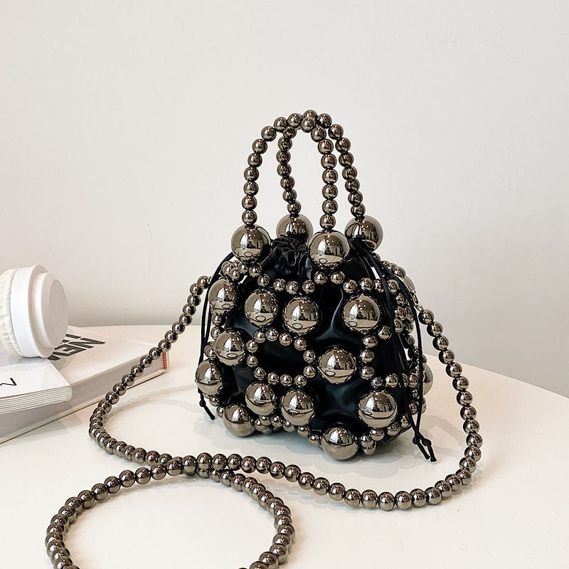 Beaded Beauty Bag (w/Cloth Insert)