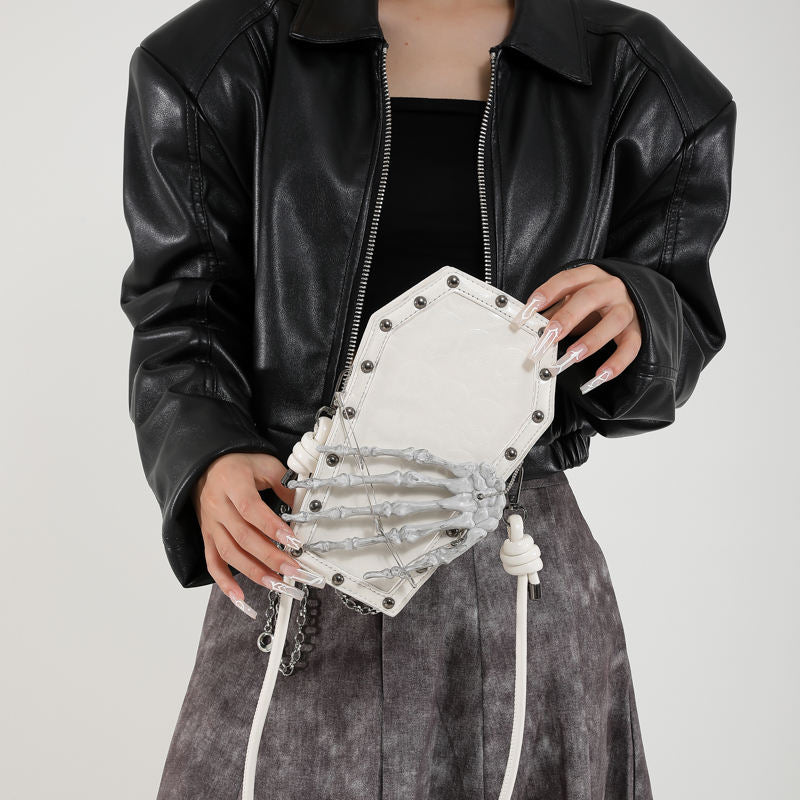 Clutching Coffin Bag