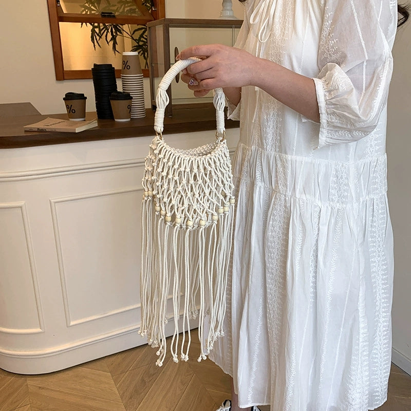 Woven Tassel Bag