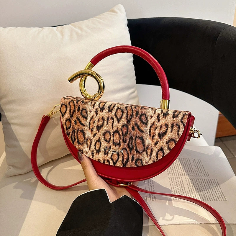 Twisted Leopard Bag
