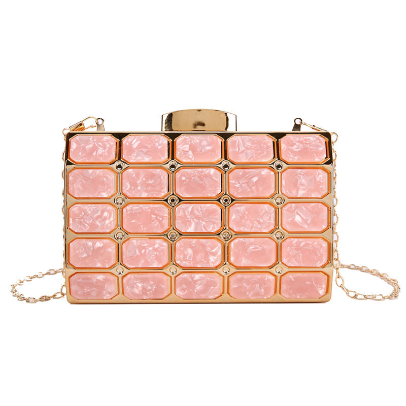 Marble Bling Box Clutch