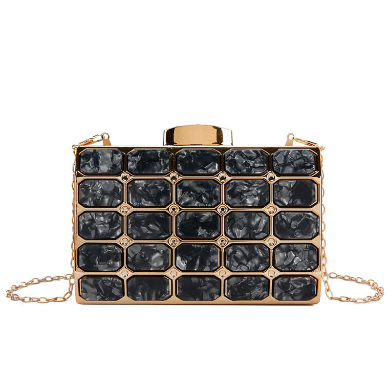 Marble Bling Box Clutch