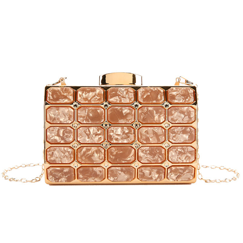 Marble Bling Box Clutch