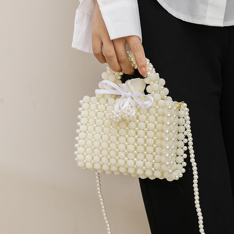 Pearls of Charm Beaded Handbag