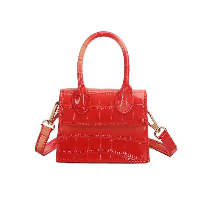 Two-tone Mini Crocodile Purse